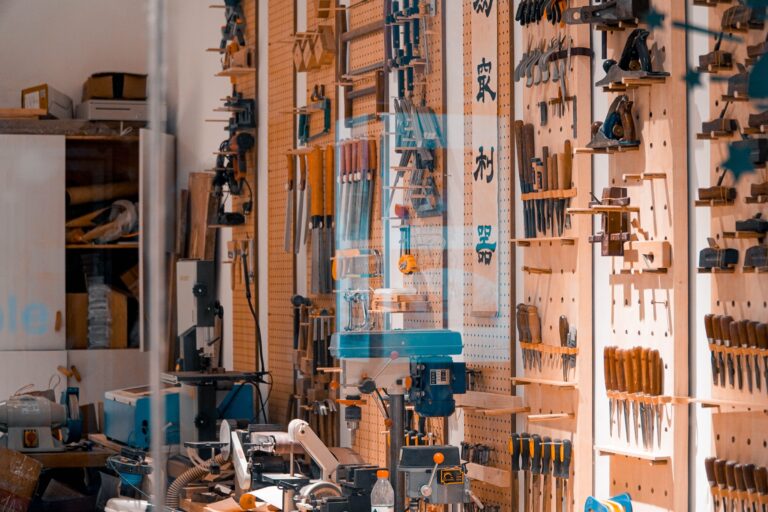 tools in the storage